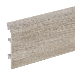 Плинтус вспененный КлассикСофт с кабельканалом 80мм 2,2м / Акация 424