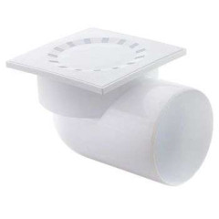 Трап кан. РТП ф 110 угл 150х150 белый (36580)