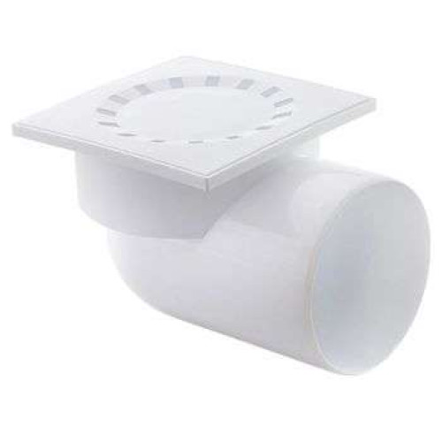 Трап кан. РТП ф 110 угл 150х150 белый (36580)