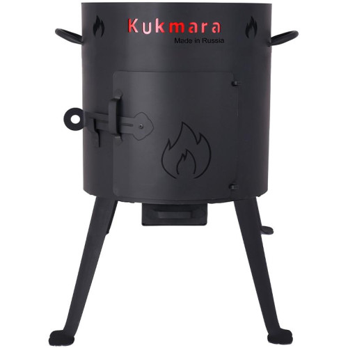 Печь для казана 12 л, съемные ножки, кочерга, колосник, Kukmara, УК012