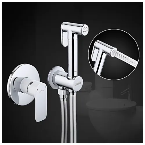 Душ гигиенический встраиваемый GAPPO G7248 со смесителем, хром