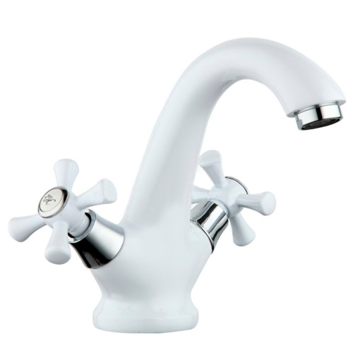 Смеситель для умывальника FRUD R10332 белый/хром