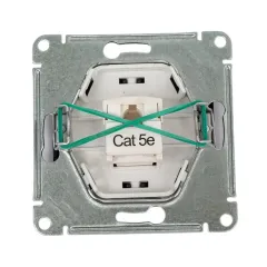 Розетка PC GLOSSA графит GSL001381K