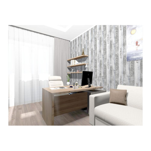 Панель ПВХ АЛЬТА ДЕКОРУСТ 7мм КОРАБЕЛЬНЫЙ ЛОФТ СЕРЫЙ №573 2,7 х 0,25 м Стандарт