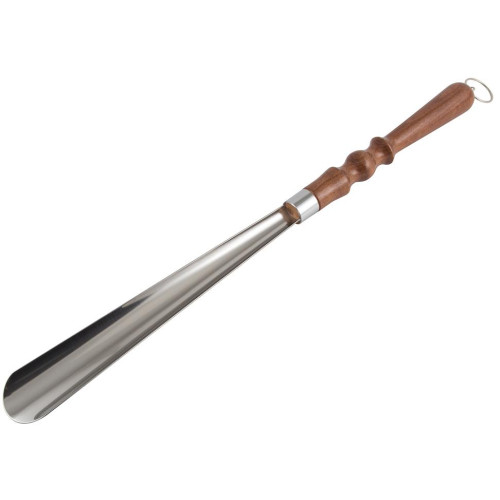 Ложка для обуви РЫЖИЙ КОТ металлическая с деревянной ручкой 55см (247581)