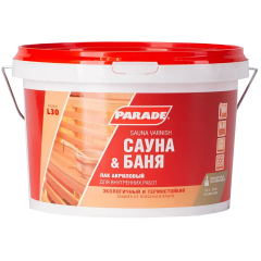 Лак PARADE L30 Сауна/Баня п/матовый 2,5л
