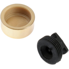 Держатель для зеркала ТУНДРА LIGHT, d=17 мм, без сверления, цвет золото, пластик, 4 шт. 9438925