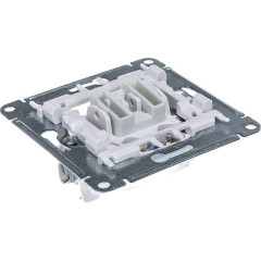 Переключатель 1-кл AtlasDesign бел.с подсветкой SchE ATN000163