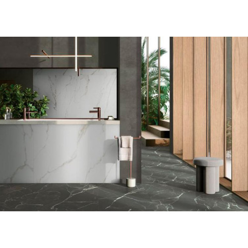 Плитка керамогранит 600*600 VITRA SilkMarble Порто Неро Матовый R9 Ректификат 1,8м2/5шт в уп.