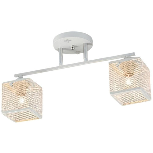 Светильник Люмис 07270/2 WT+CR 2x40W E27 d395 h215 белый/хром