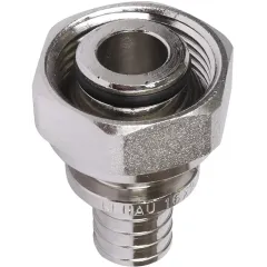 Евроконус для PEX трубы аксиальный никелированный GAPPO ф 16х2.2 мм