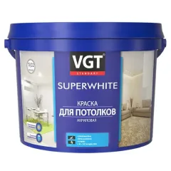 Краска в/д VGT 2180 акрил. для Потолков Супер Белая 15кг