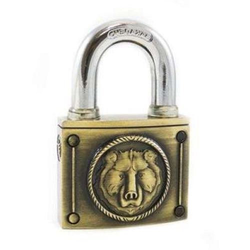 /Замок навесной АЛЛЮР ВС2М-60 Медведь бронза d11,5мм (14302)