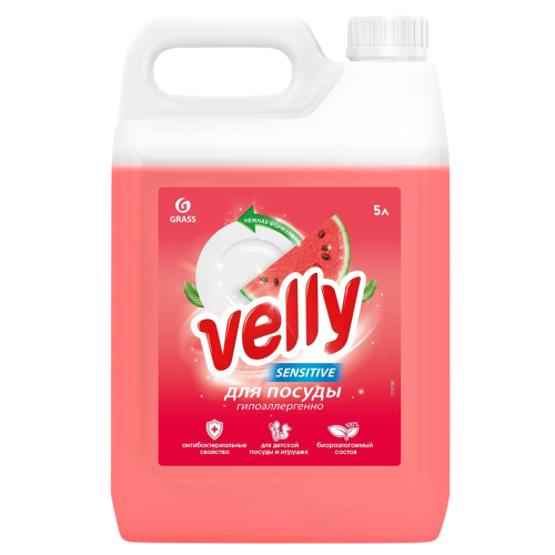 Средство GRASS VELLY SENSITIVE арбуз для мытья посуды 5,2л (125786)