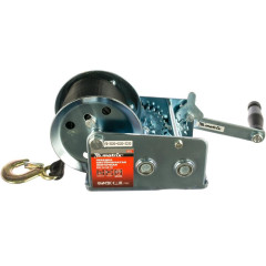 Лебедка барабанная ленточная MATRIX тяга 0,8т, лента 7,5м (522715)