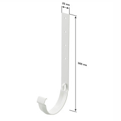 Docke PREMIUM Кронштейн желоба металлический 300мм (пломбир)