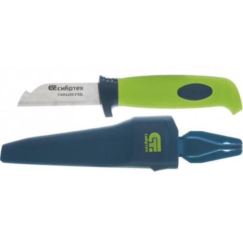 Нож монтажника СИБРТЕХ с чехлом,190 мм (79012)
