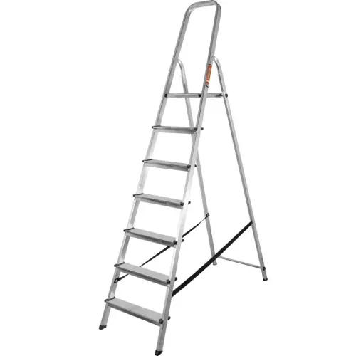 Стремянка ВИХРЬ СА 1х7 алюминий 7 ступ. (73/5/1/5)