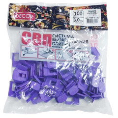 СВП DECOR зажим ворота 3мм 100шт (669-5100)