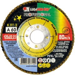 Круг лепестковый ЛУГА ф125х22,2 А 60