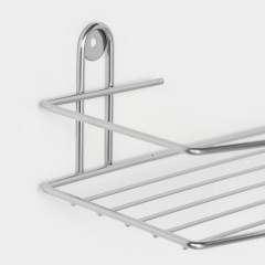 Полка для ванной комнаты IRSA прямая 34,5х11,5х4,5, цвет хром (6827797)