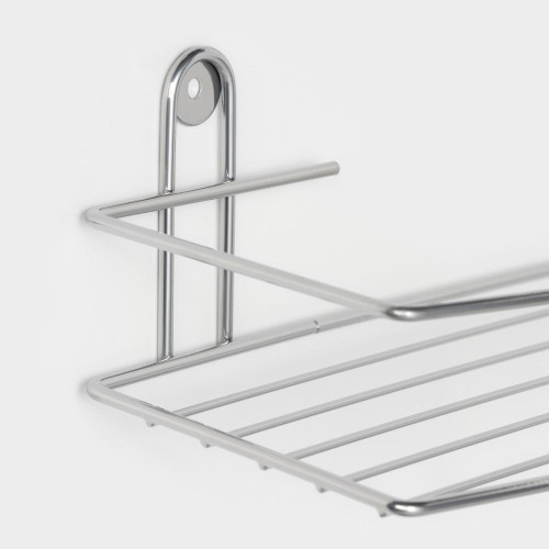 Полка для ванной комнаты IRSA прямая 34,5х11,5х4,5, цвет хром (6827797)