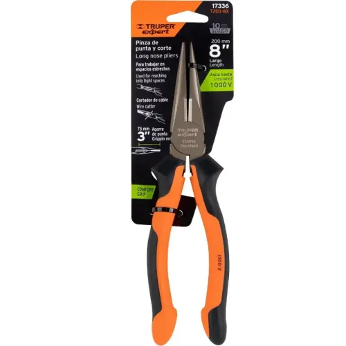 Длинногубцы TRUPER 200 мм прямые (Т203-8Х 17336)