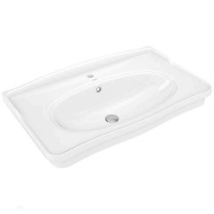 Умывальник мебельный 85 Модерн с отв., белый