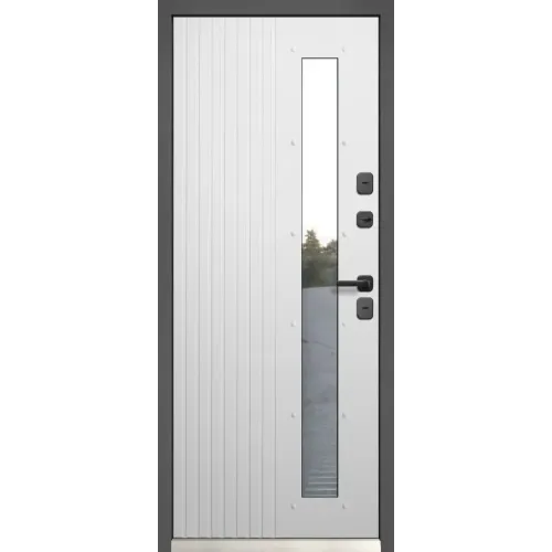 Дверь метал. Luxor Termo Рейка Стеклопакет (2050*860, Правая)