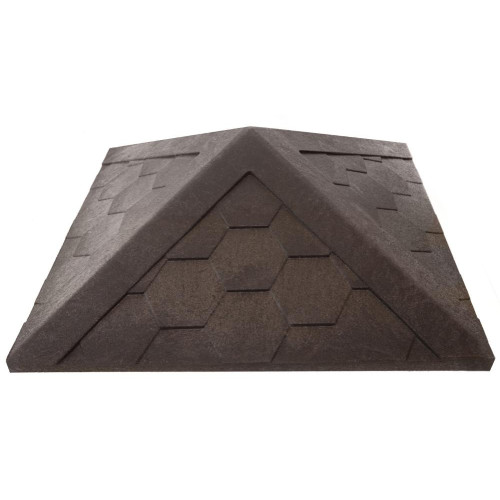 Колпак на столб полимерно-песчаный (385х385) Коричневый