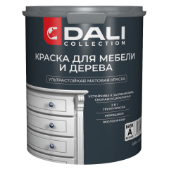 Краска Dali для мебели и дерева 0,85л База А