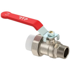 Кран шаровый латунь с переходом на п/п ф25х3/4