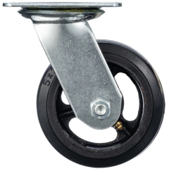 Опора поворотная колесная сер. рез. SCd 55 ф125мм, г/п-160кг
