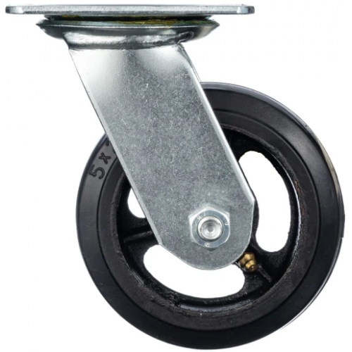 Опора поворотная колесная сер. рез. SCd 55 ф125мм, г/п-160кг