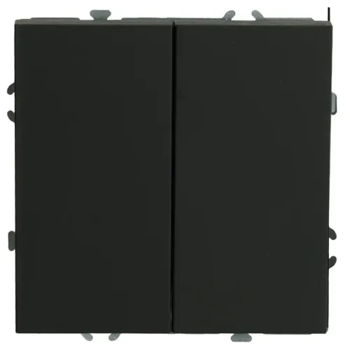 Выключатель 2-кл ЭМИЛИ черный RSW10-5104-05