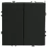 Выключатель 2-кл ЭМИЛИ черный RSW10-5104-05