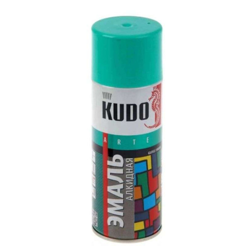 Эмаль аэрозольная KUDO унив БИРЮЗОВАЯ RAL 5018 520мл KU-1020