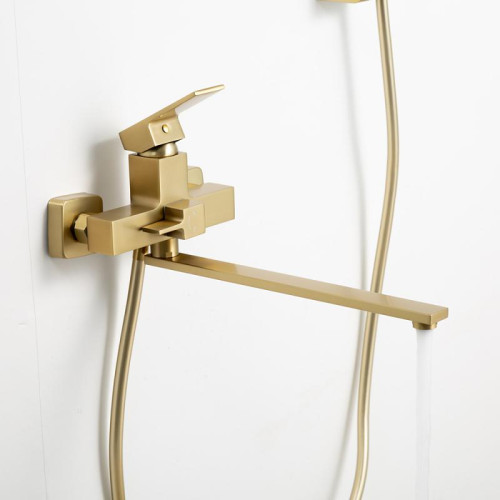 Смеситель для ванны FRAP F2291-3 сатин золотой