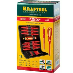 Набор отверток диэлектр. KRAFTOOL 18шт (220092-H18)