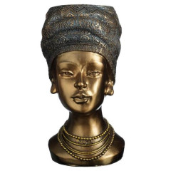 Ваза-подставка Африканка бронза 3,5л 33х20см(6978419)