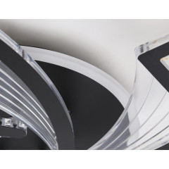 Светильник AMBRELLA FA4478/5 BK 90W(6750lm) 2000K-4000K-6000K d620x75 ПДУ диммер, черный