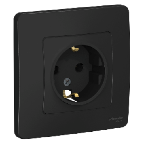 Розетка 2P+Е BLANCA антрацит SchE BLNRS001016