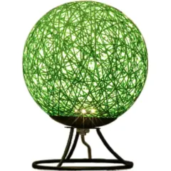 Светильник-ночник (LED) APEYRON из ротанга 220V 2W 6 диодов 3200K 200lm 15x15x18см зеленый 12-81