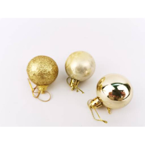 Шары новогодние набор 24шт, ассорти, Арт 59 (8\3270)