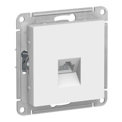 Розетка PC AtlasDesign белая SchE ATN000183