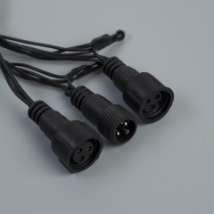 Гирлянда Нить 10м темная нить 100LED свечение теплое белое IP44 (3584087)
