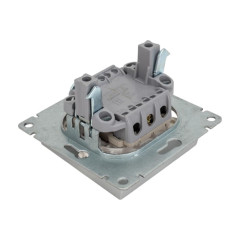 Выключатель 1-кл Universal Афина 10А серебро A0021-S