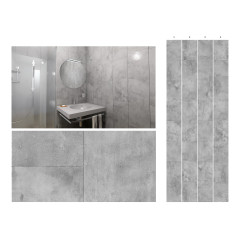 Панель ПВХ Unique 2,7*0,25*8 Метро серое (лазерная печать) (12)