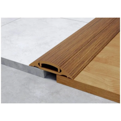 Порог с кабель-каналом 36мм 1,6 Дуб темный ПВХ (ПМК36-1,6 217 ИДЕАЛ)