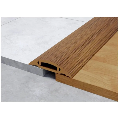 Порог с кабель-каналом 36мм 1,6 Дуб темный ПВХ (ПМК36-1,6 217 ИДЕАЛ)